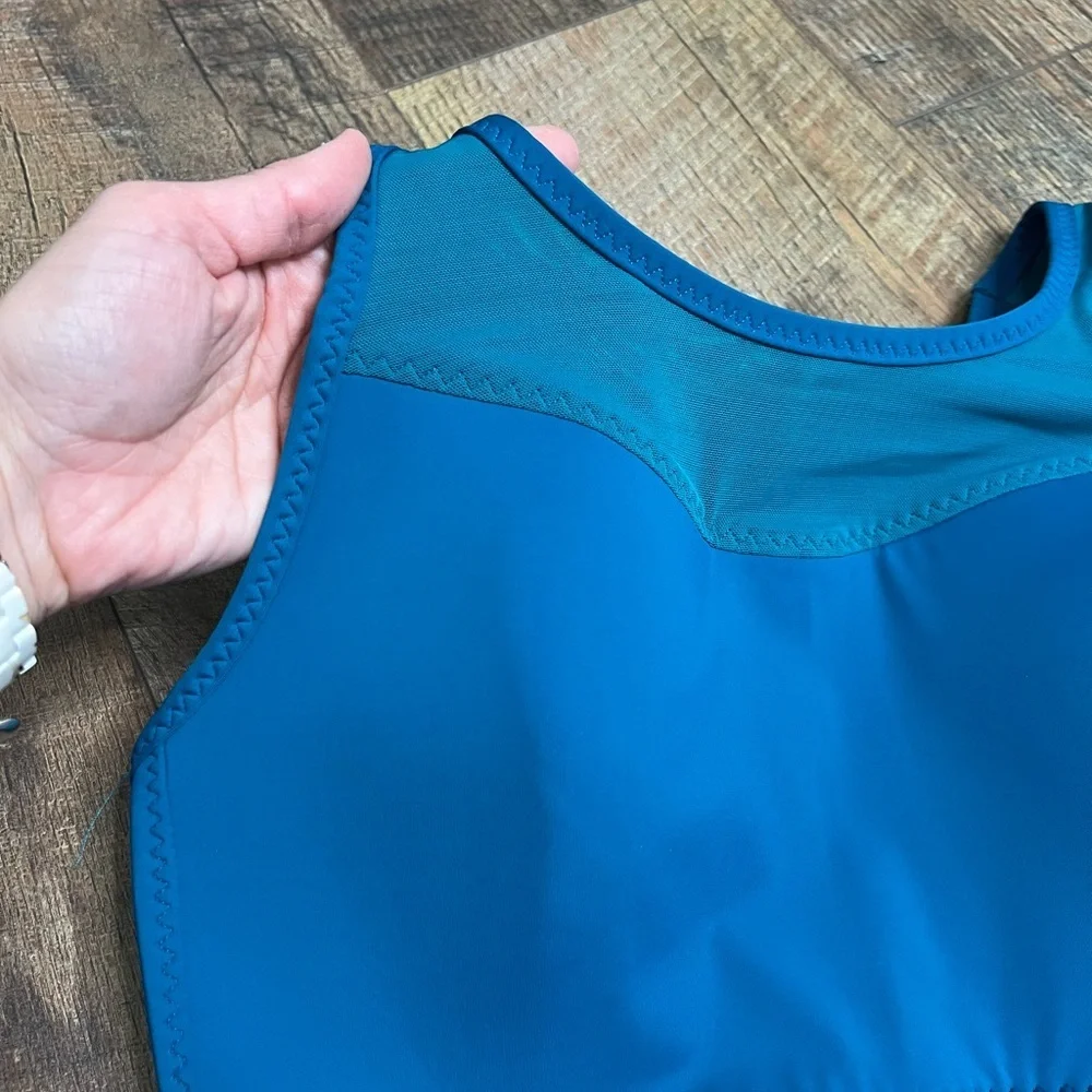 Athleta Gigi high support sports bra deep water teal size small - Picture 8 of 8
